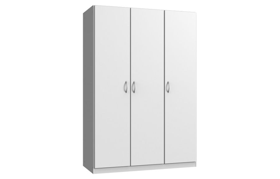 Garderobna omara 3D, bela