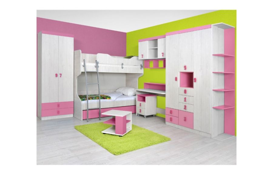 Otroška soba NUMERO - pink